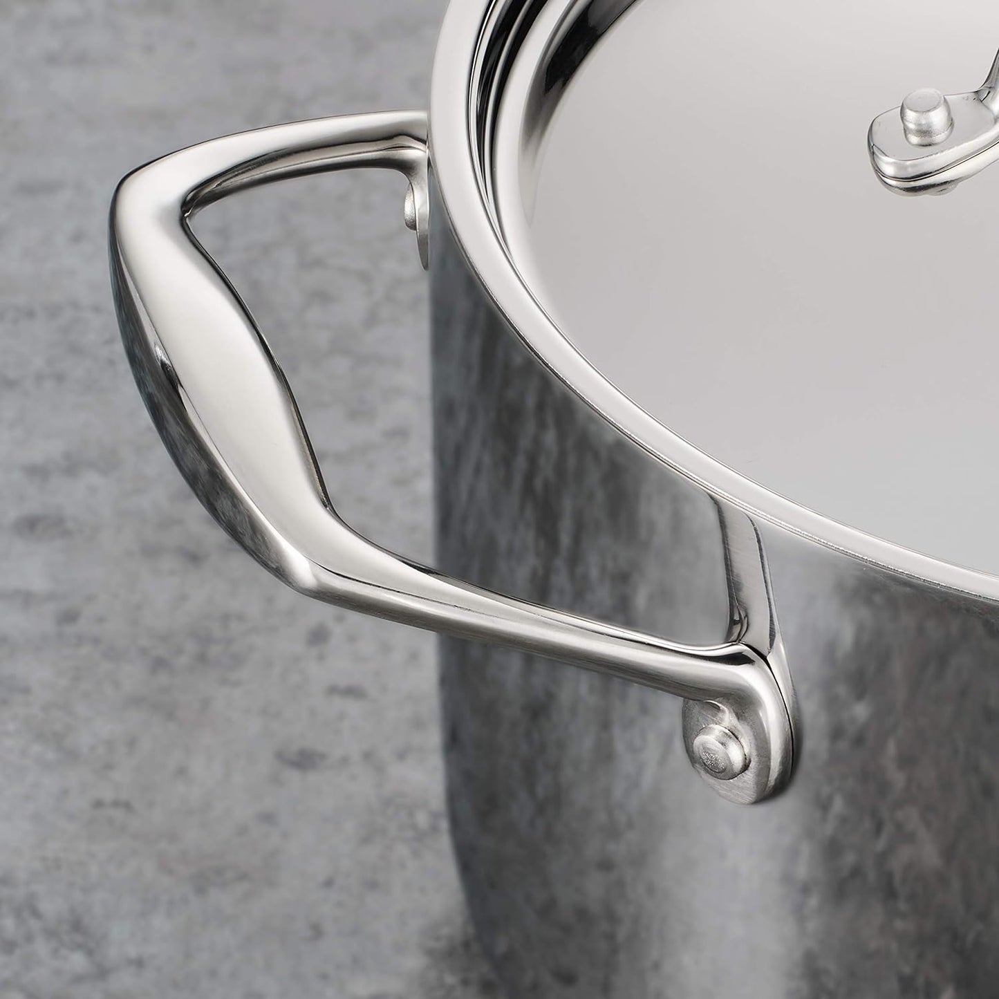 Tramontina Tri-Ply Clad Stainless Steel 8-Piece Cookware Set With Lids