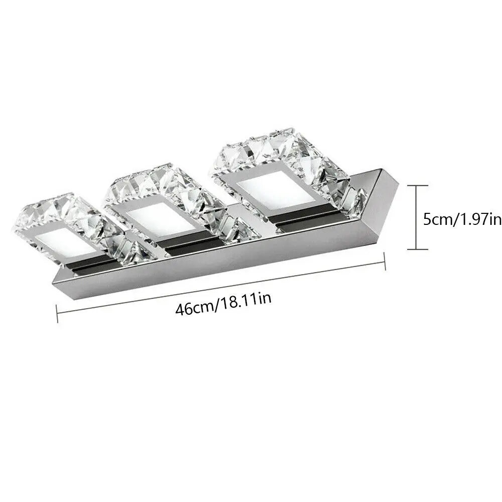 3 LED Lights Bathroom Wall Lamp Fixture