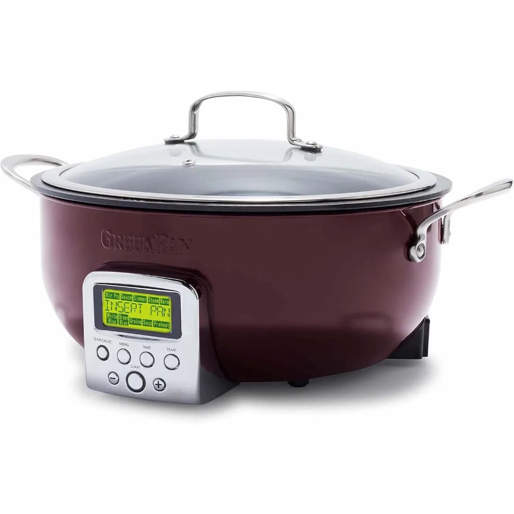 6QT DIE-CAST ALUMINUM SMART ELECTRIC SKILLET POT