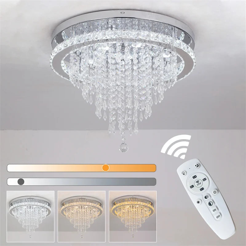 Modern Dimmable Pendant Light With Remote Control