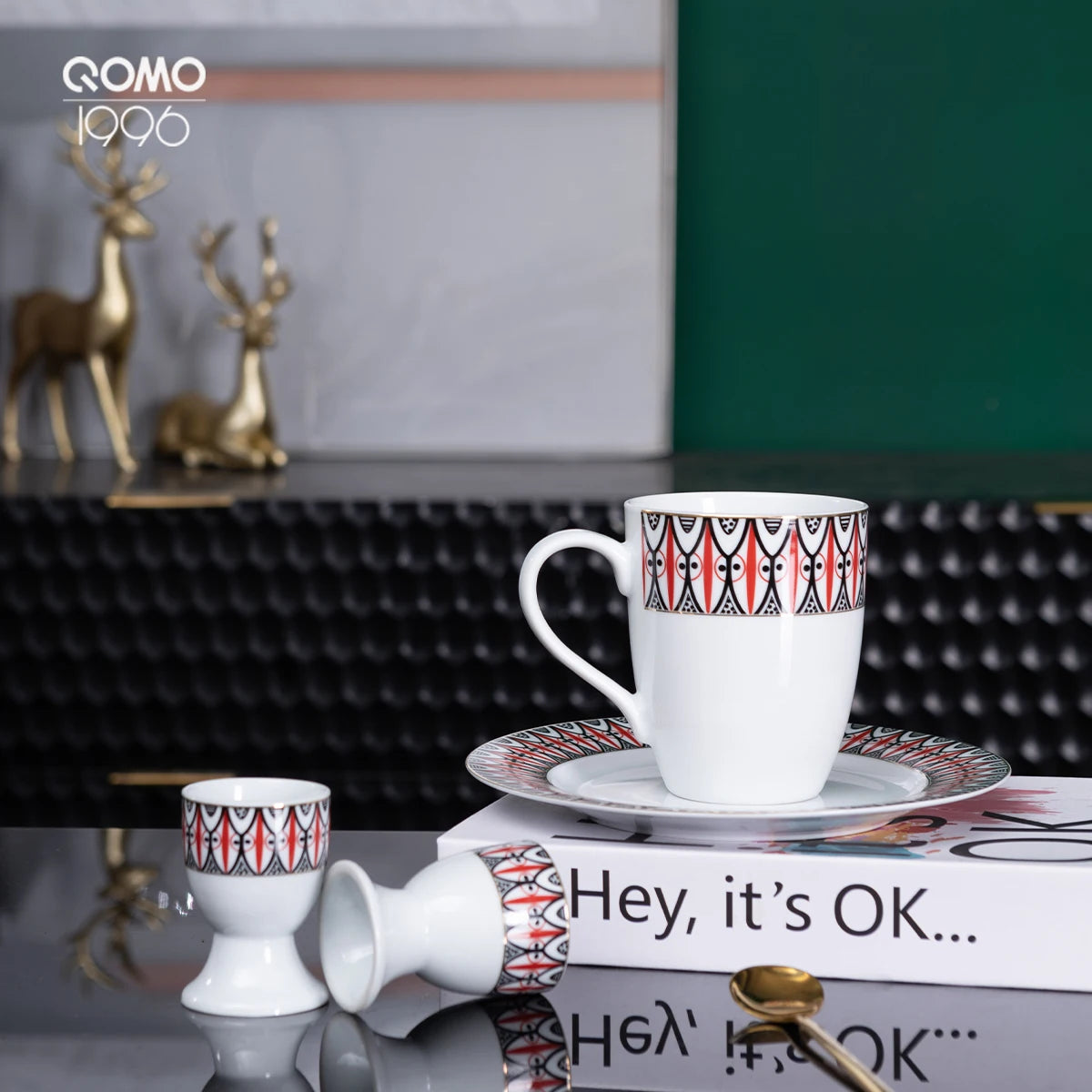 12/24-piece Porcelain Dinnerware Set, Plaid