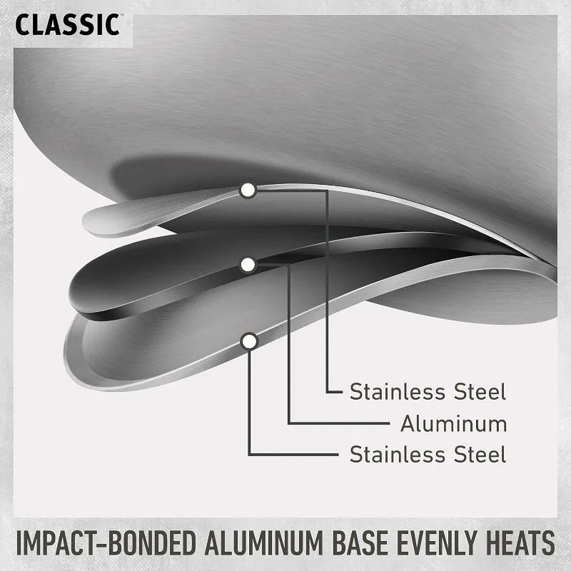 Calphalon Classic™ Stainless Steel 10-Piece Cookware Set