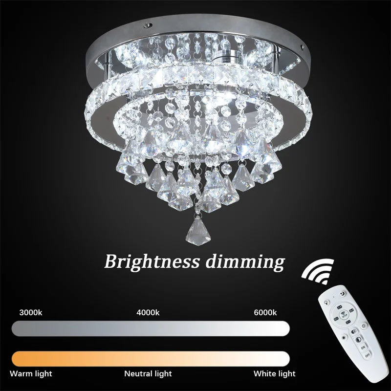 Modern Dimmable Pendant Light With Remote Control
