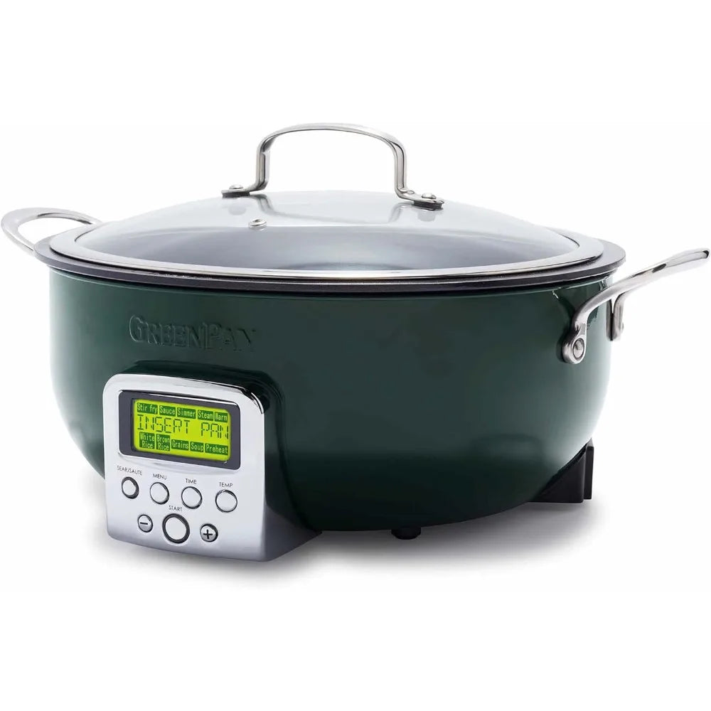 6QT DIE-CAST ALUMINUM SMART ELECTRIC SKILLET POT