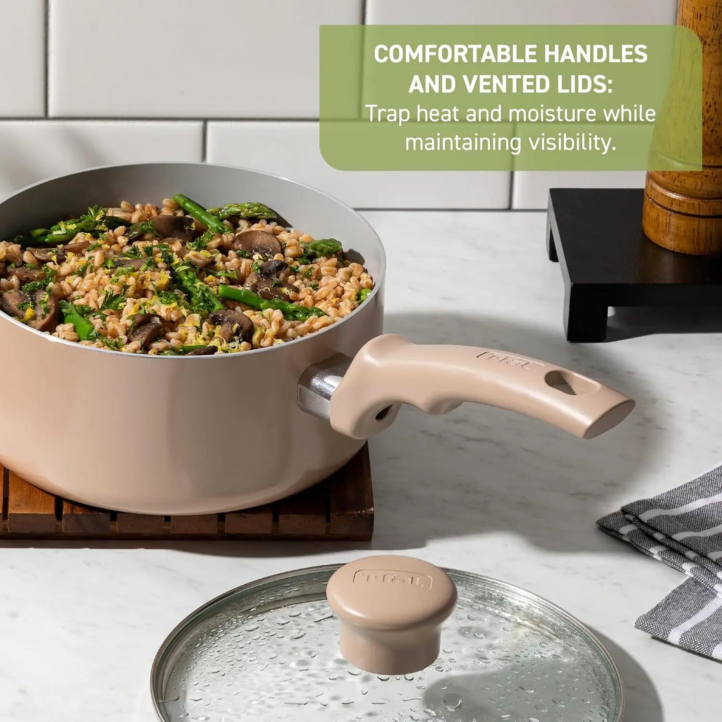 20 Piece Refresh Ceramic Non Stick Cookware Set