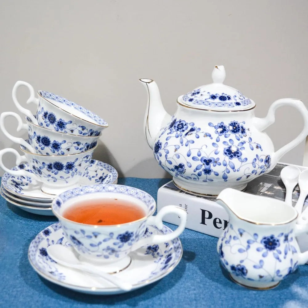 21-piece Vintage Porcelain Party Tea Set