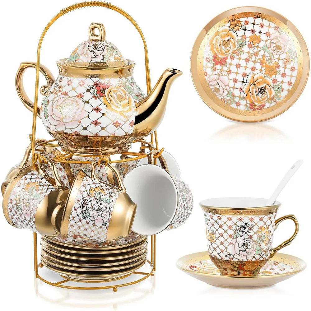 European Ceramic Tea Party Set