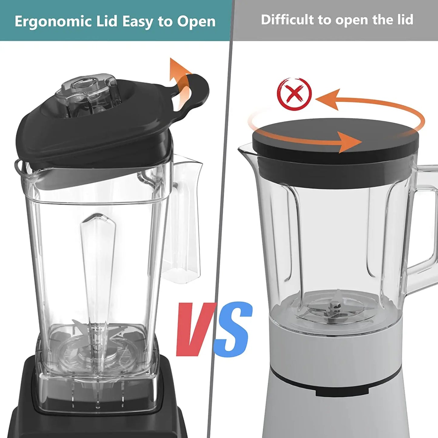 BioloMix 1800W Mini Pro Professional-Grade Smoothie Blender