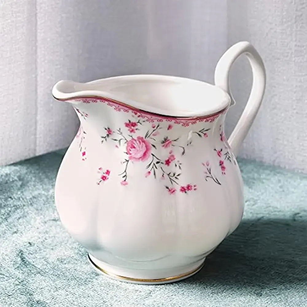 Vintage Floral Porcelain Tea Cup and Saucer Set