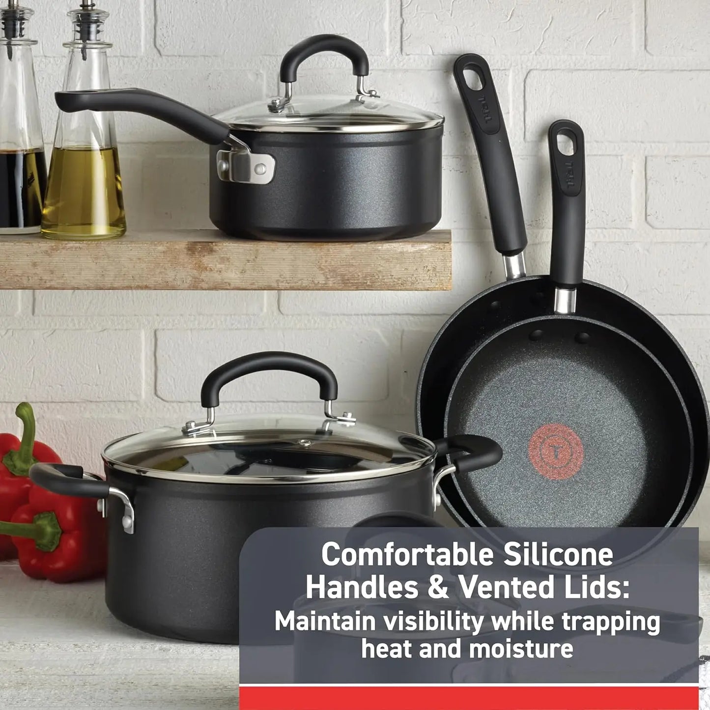 T-fal Advanced 12-Piece Forged Titanium Cookware Set