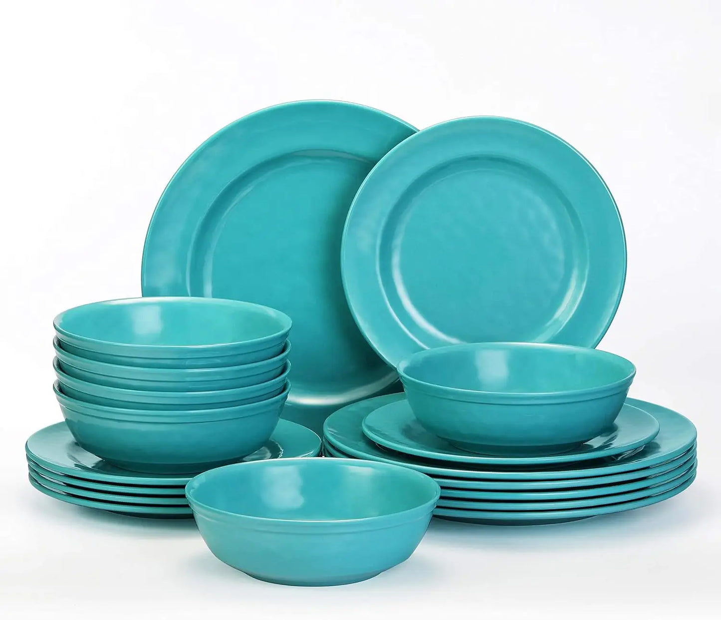 18-Piece Melamine Dinnerware Sets, Service for 6