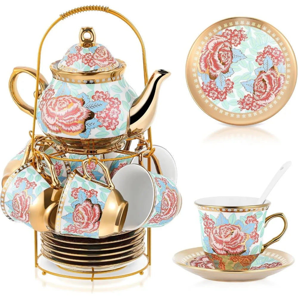 European Ceramic Tea Party Set