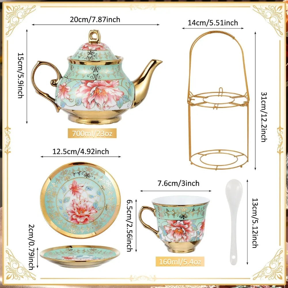 European Ceramic Tea Party Set