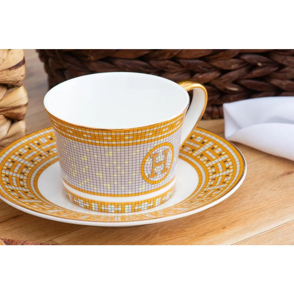 Luxurious 12 Piece Royalty Porcelain Tea Set