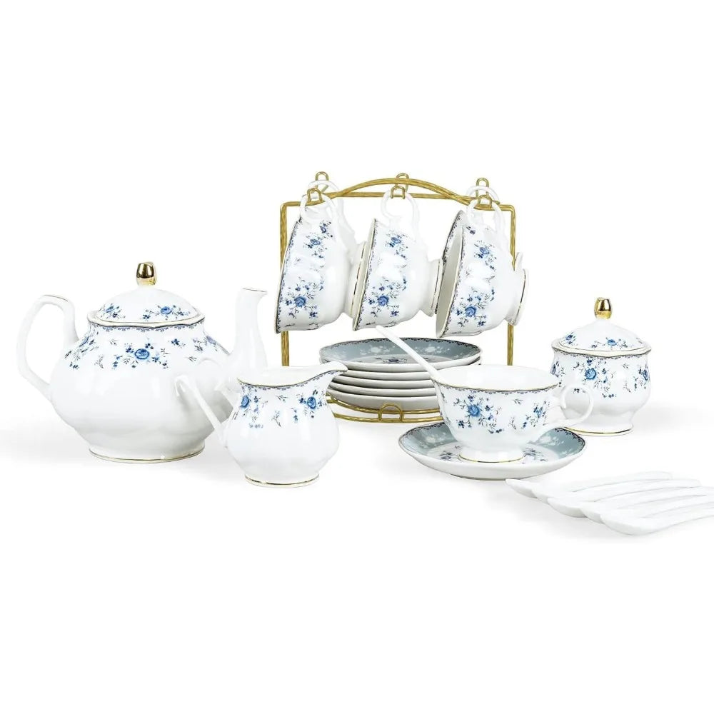 European Bone China Porcelain Coffee Set
