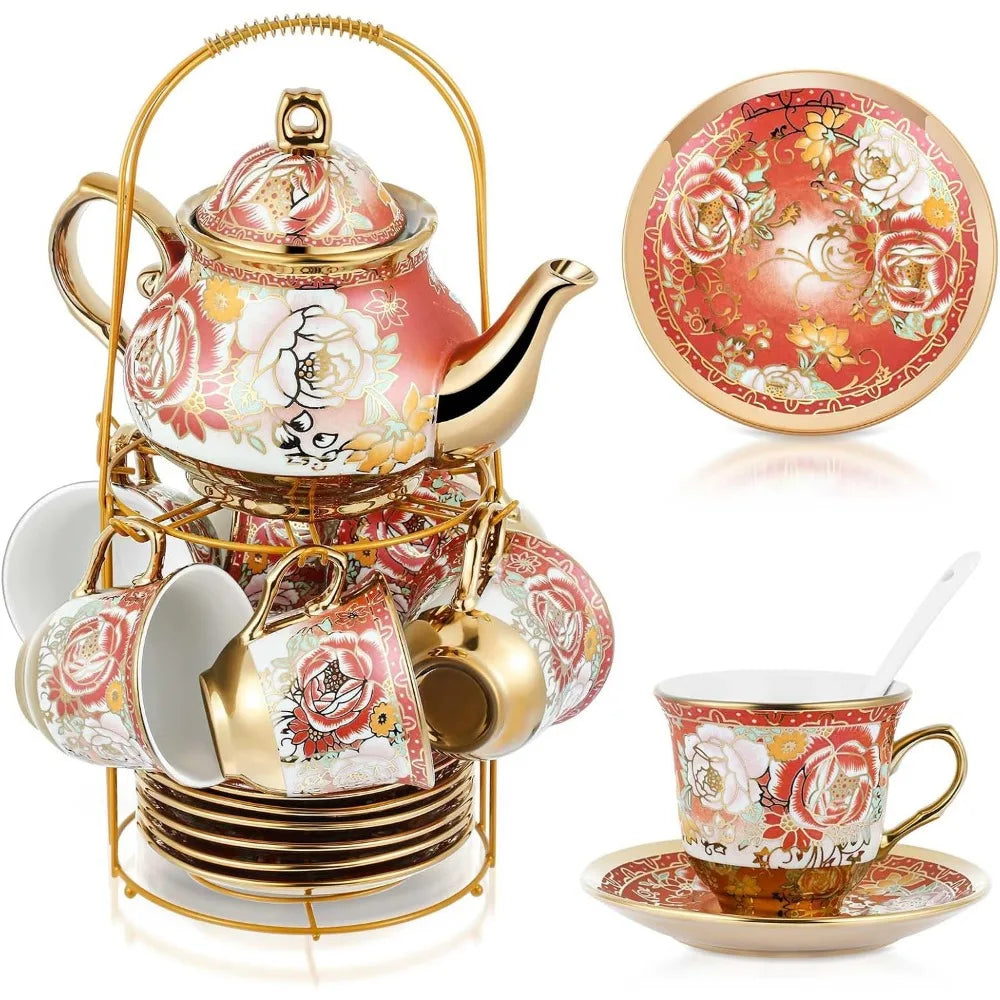 European Ceramic Tea Party Set