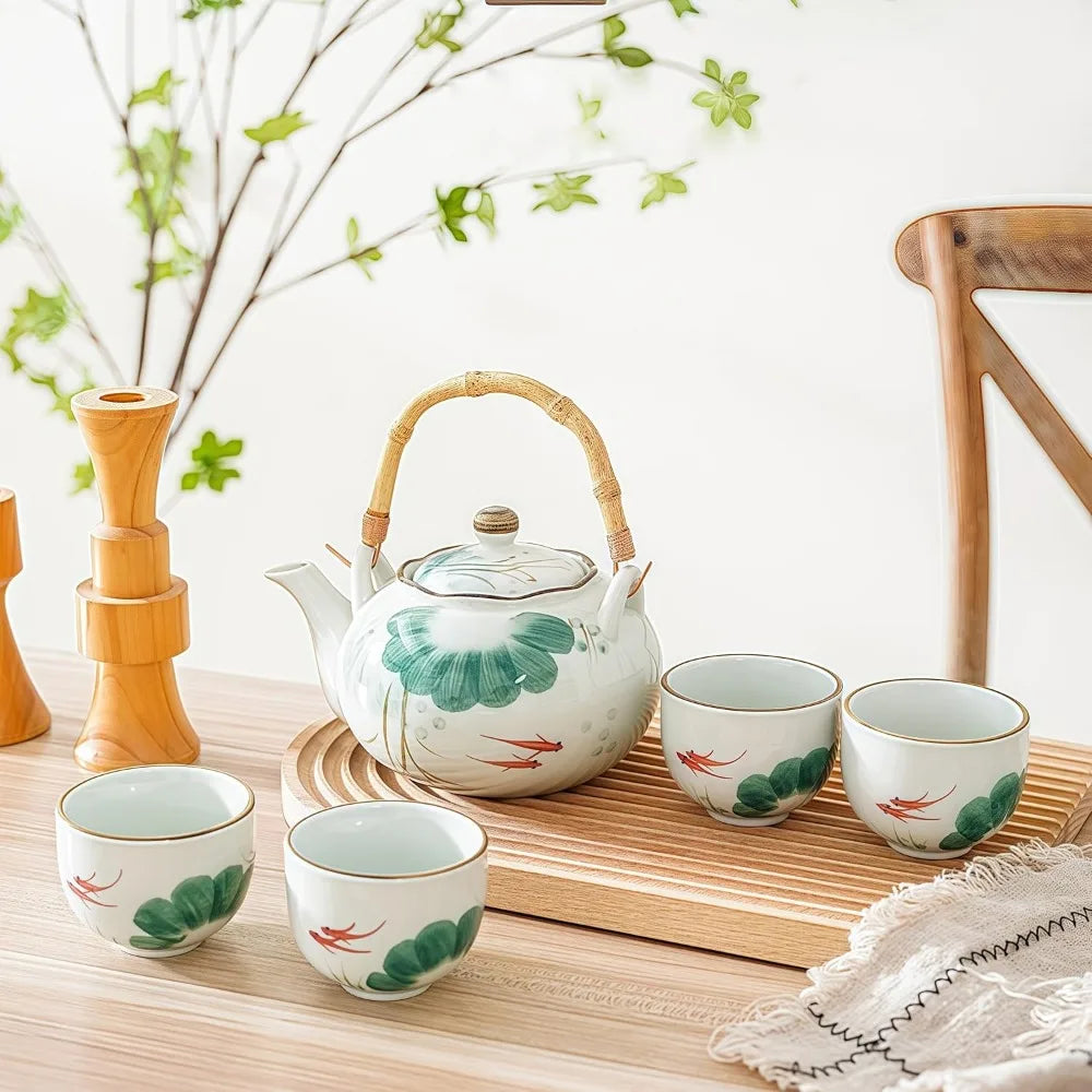 Old Craftsman Japanese Teapot and Cup Set
