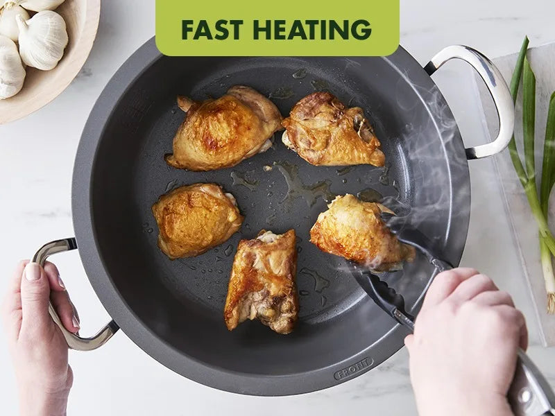 6QT DIE-CAST ALUMINUM SMART ELECTRIC SKILLET POT