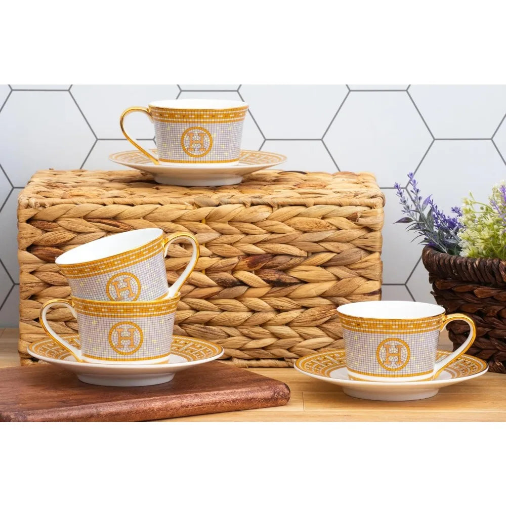 Luxurious 12 Piece Royalty Porcelain Tea Set