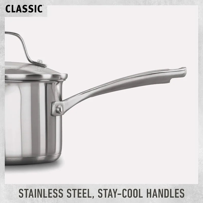 Calphalon Classic™ Stainless Steel 10-Piece Cookware Set