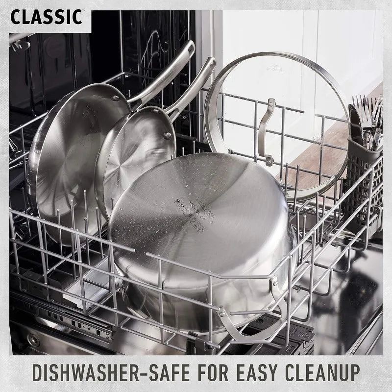 Calphalon Classic™ Stainless Steel 10-Piece Cookware Set