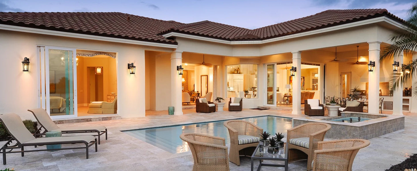 Bronze Waterproof Motion Sensor Outdoor Lights