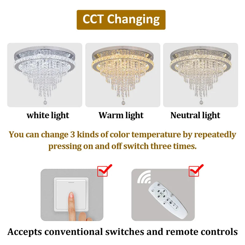 Modern Dimmable Pendant Light With Remote Control