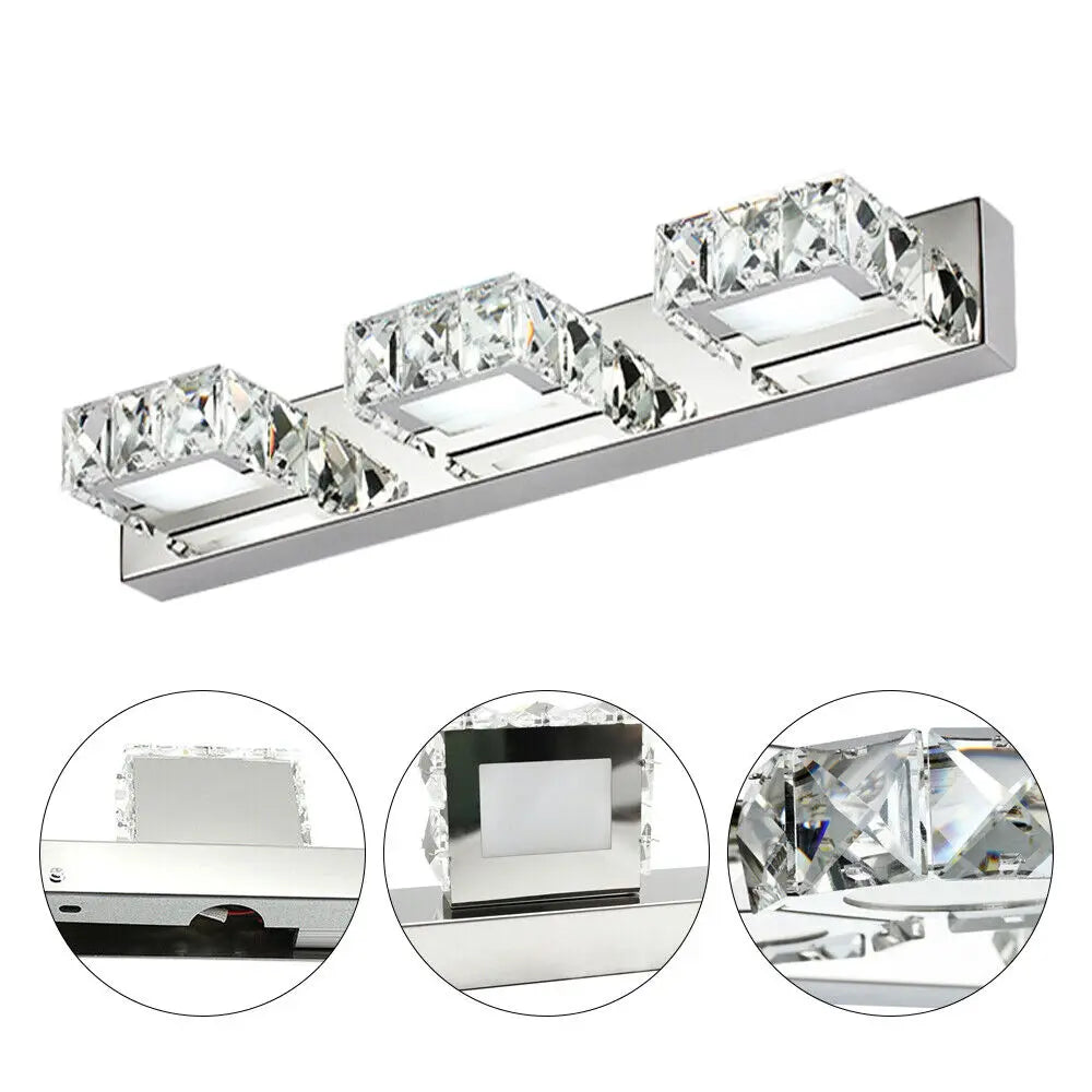 3 LED Lights Bathroom Wall Lamp Fixture
