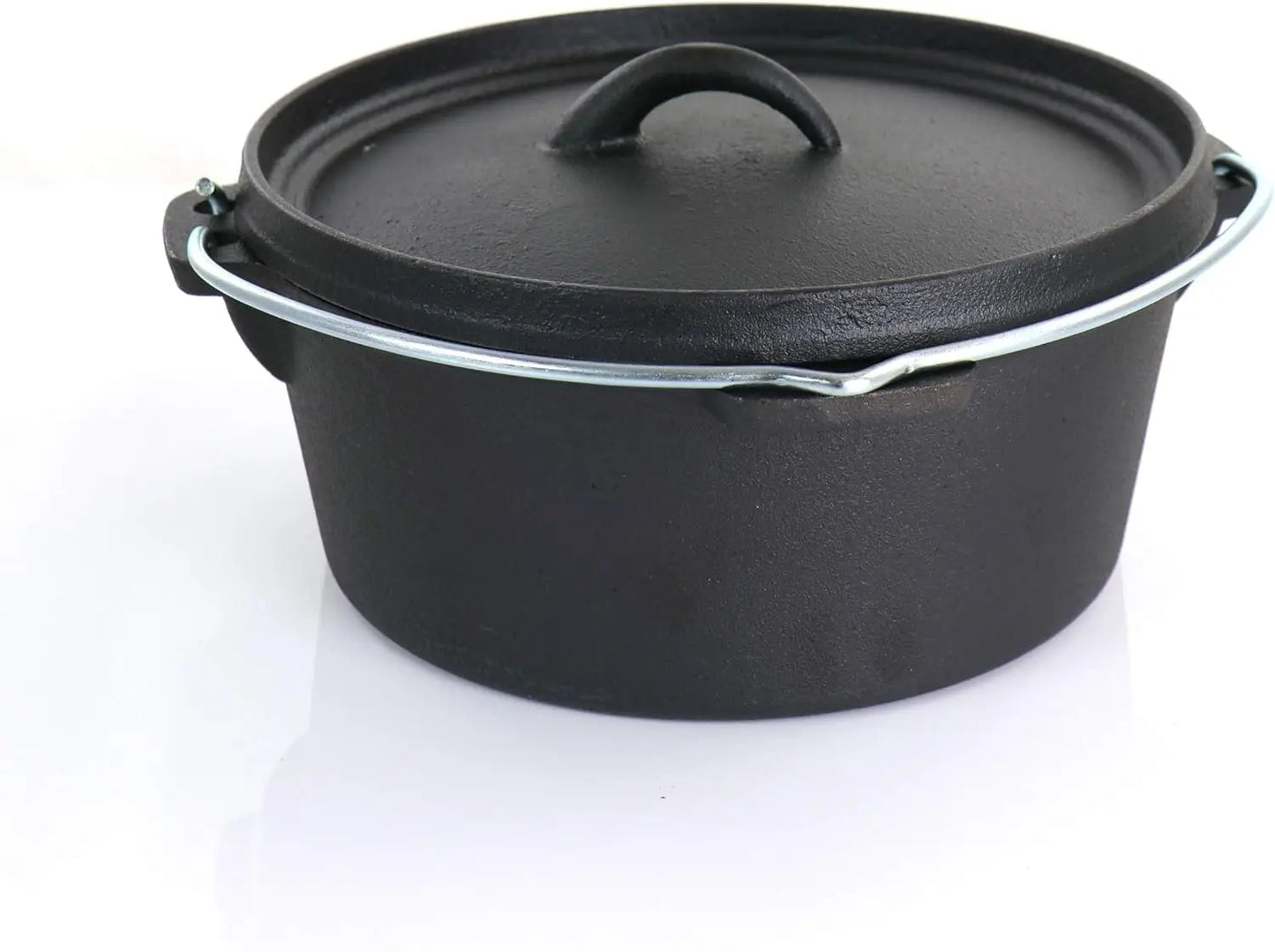 MegaChef 5 Piece, Pre-Seasoned, OVEN SAFE, Cast Iron Cookware Set, Black
