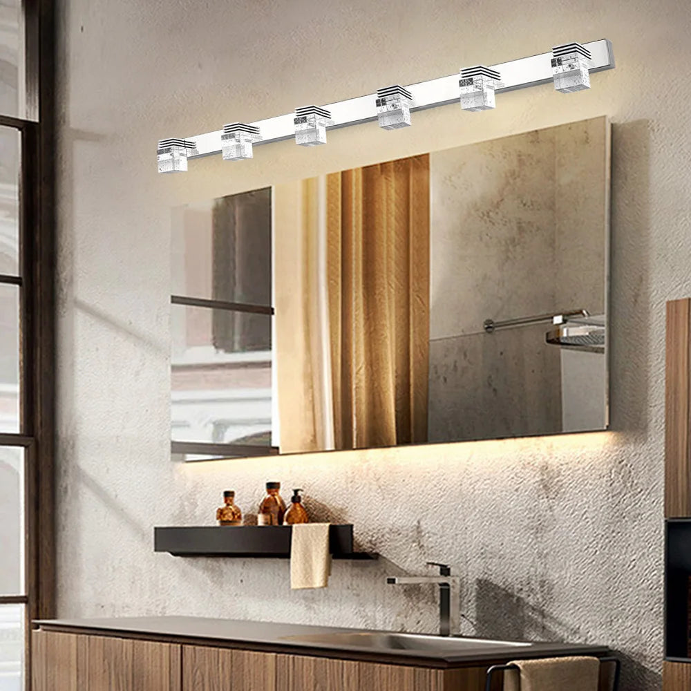 4/6Head Modern Mirror Front Light 12W/18W Wall Mounted LED Bathroom Lamp