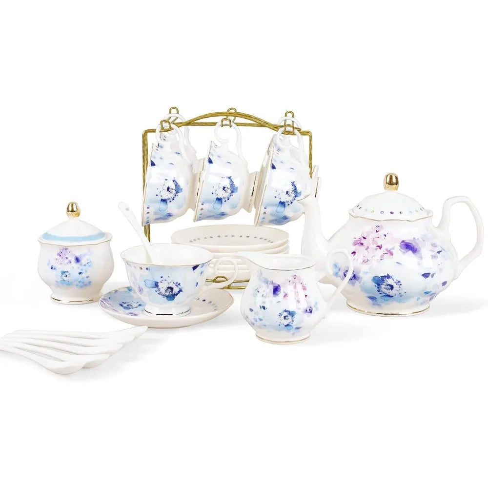 European Bone China Porcelain Coffee Set