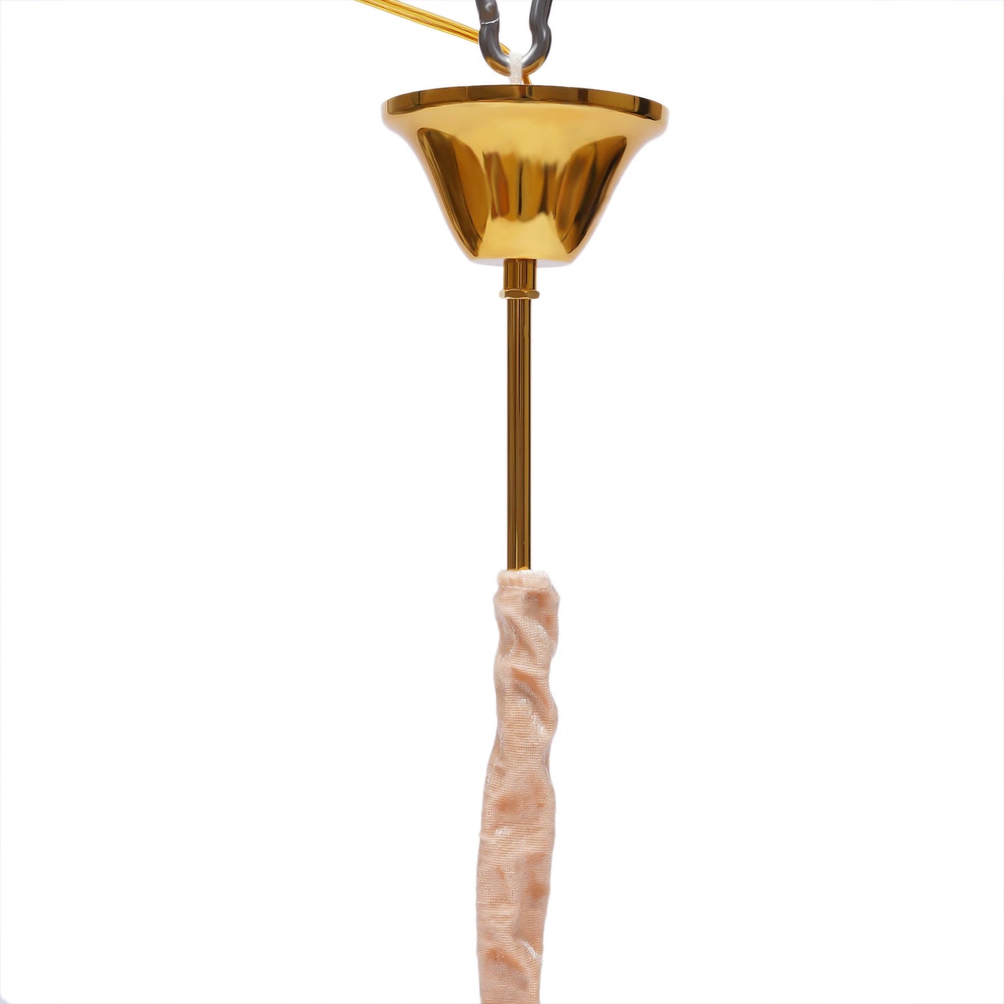Gold Elegant Crystal Ceiling Light Fixture