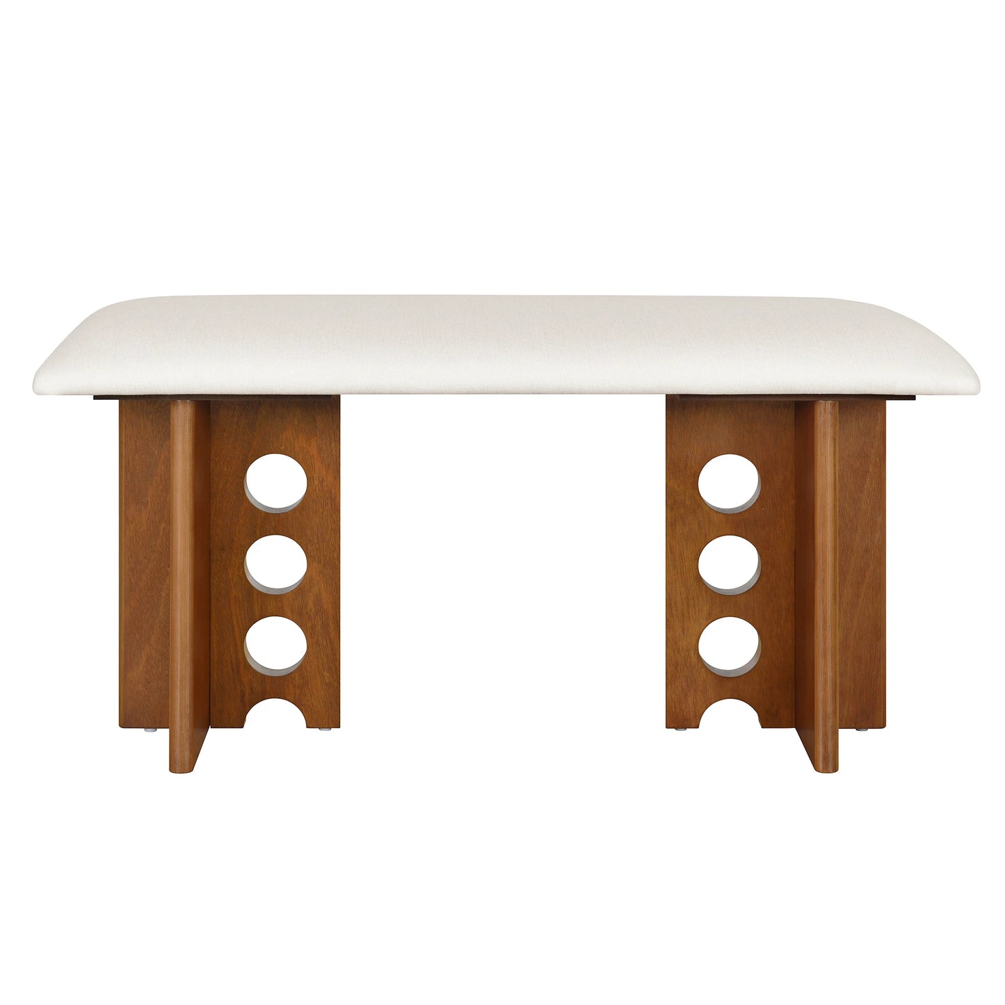 Modern Double Pedestal 6-Piece Dining Table Set