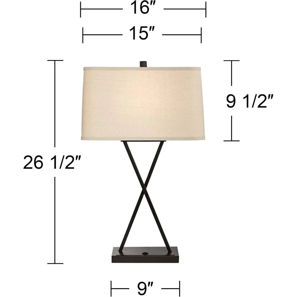 Modern Table Lamps 26.5" High Set of 2