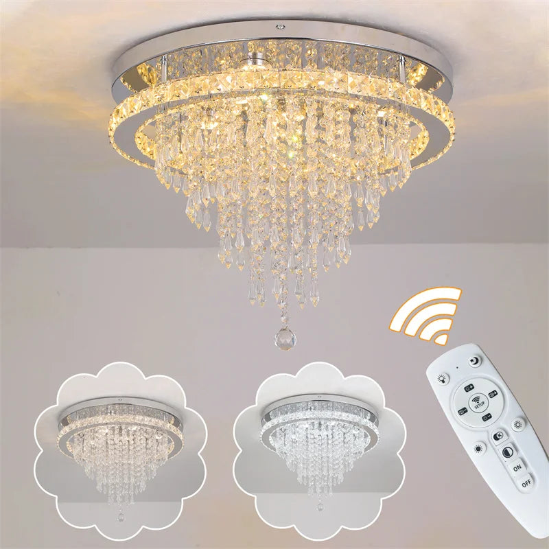 Modern Dimmable Pendant Light With Remote Control