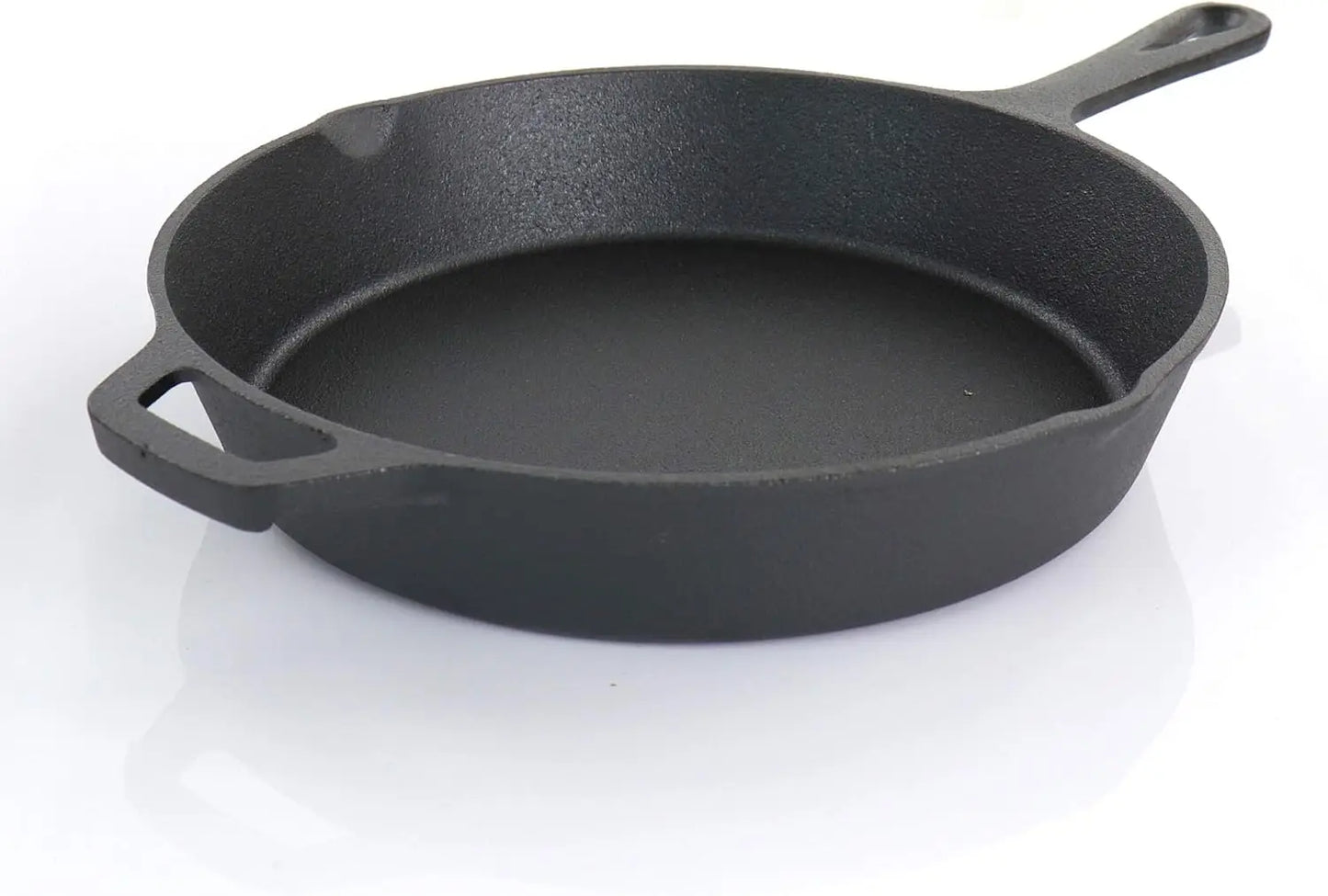 MegaChef 5 Piece, Pre-Seasoned, OVEN SAFE, Cast Iron Cookware Set, Black