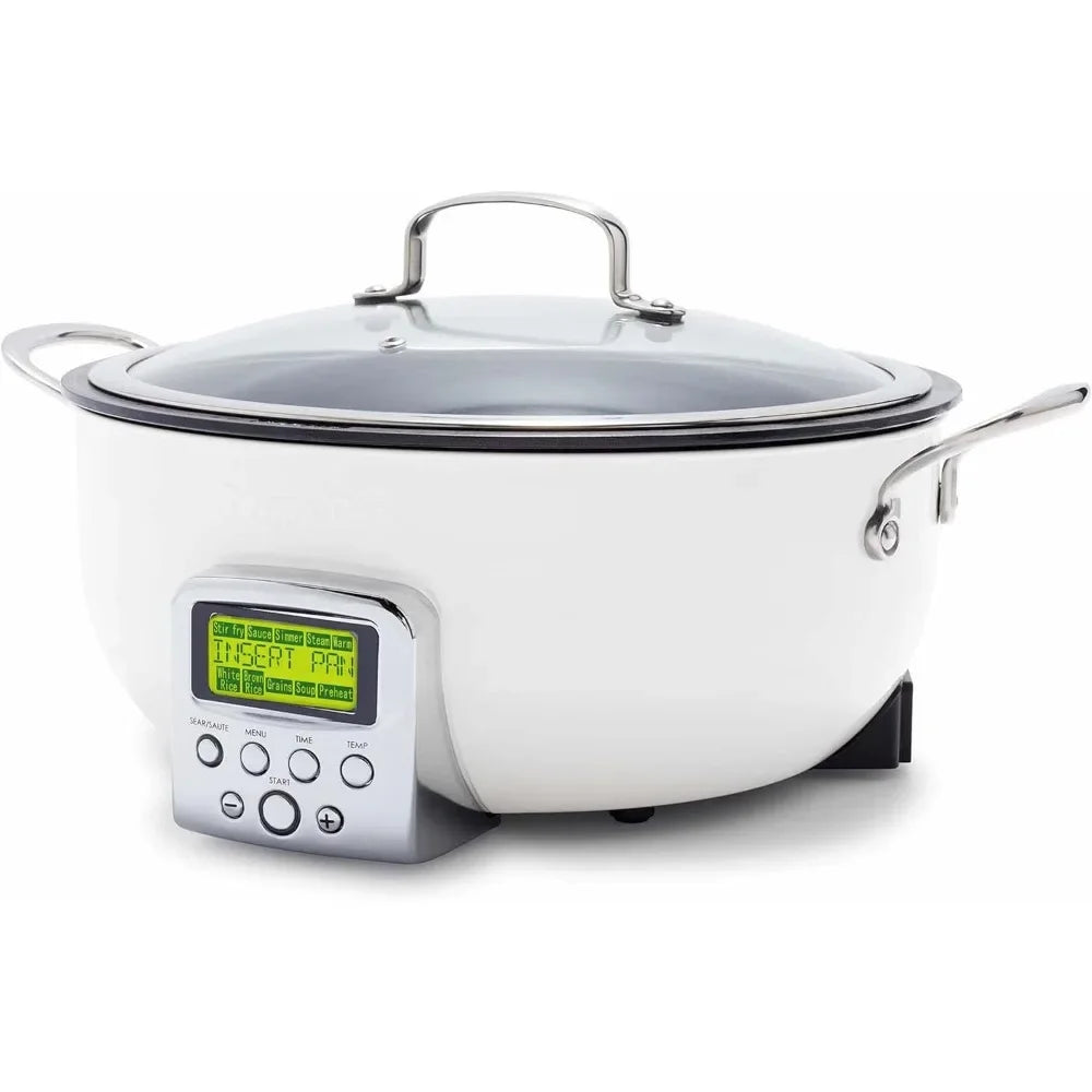 6QT DIE-CAST ALUMINUM SMART ELECTRIC SKILLET POT