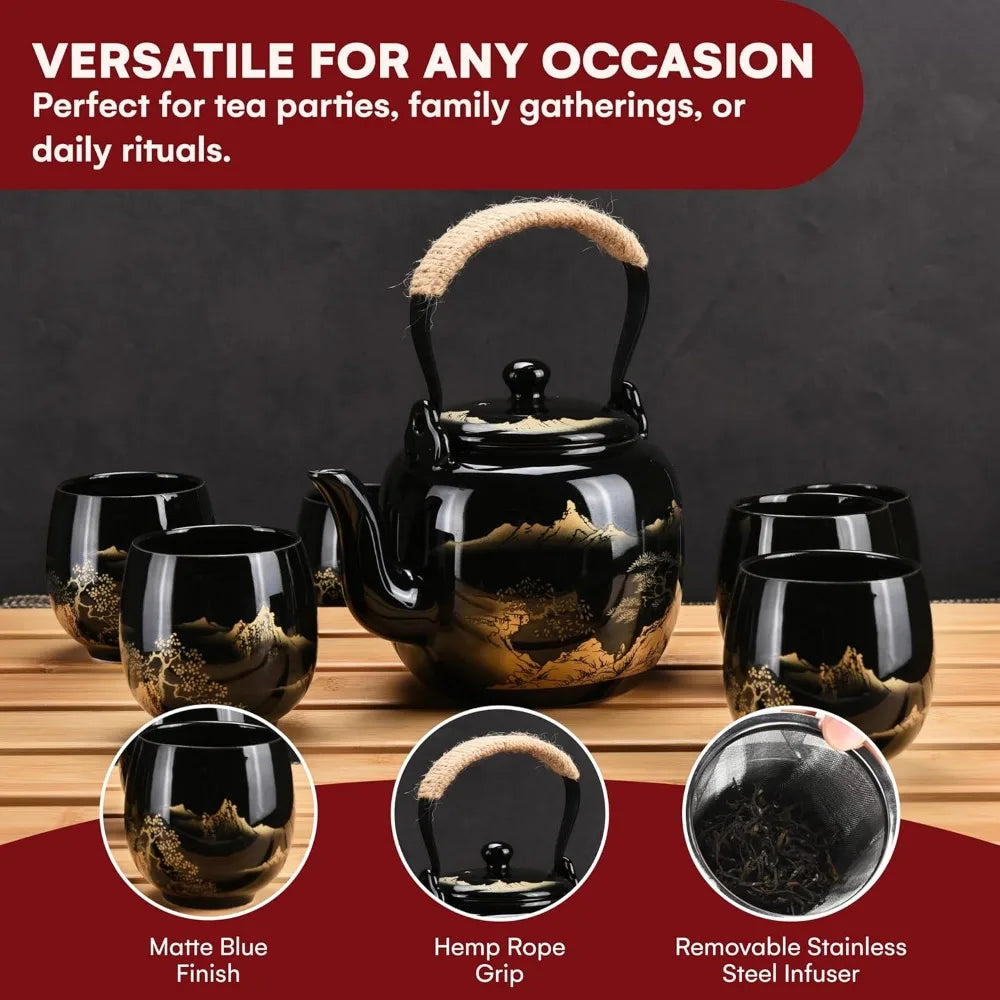 Elegantly Designed Porcelain Tea Set
