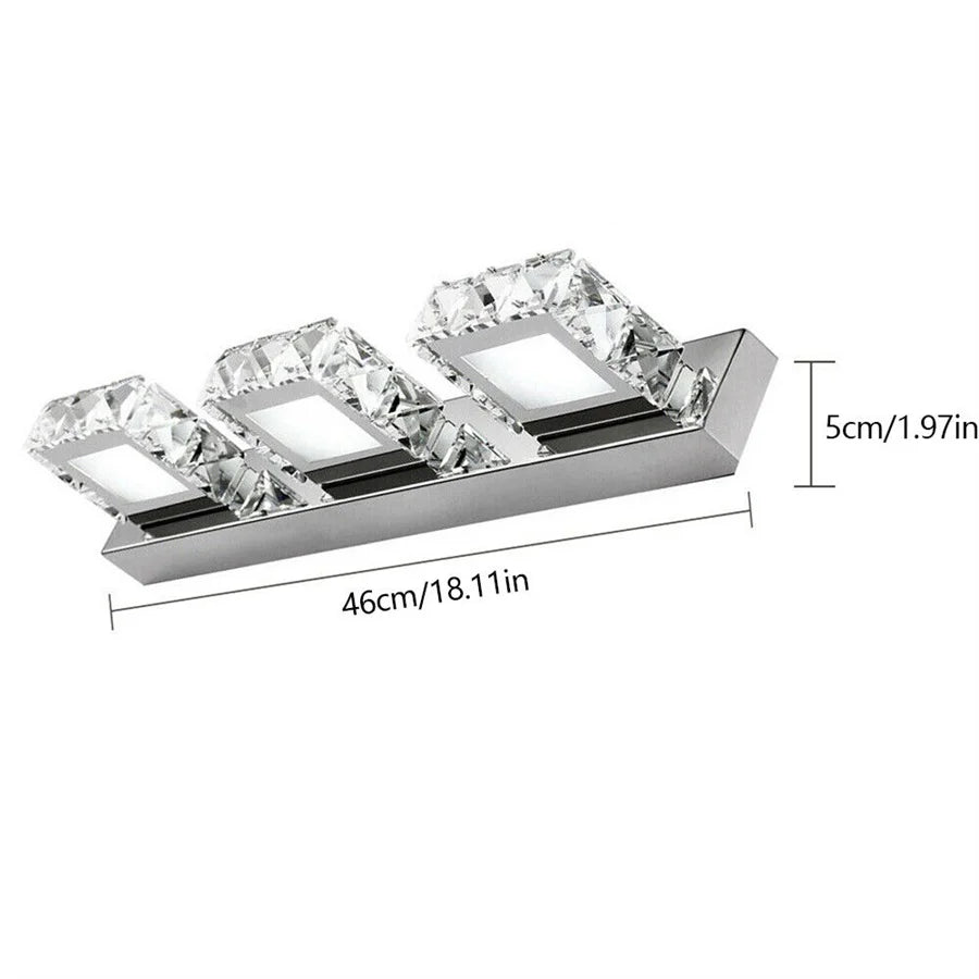 3 LED Lights Bathroom Wall Lamp Fixture