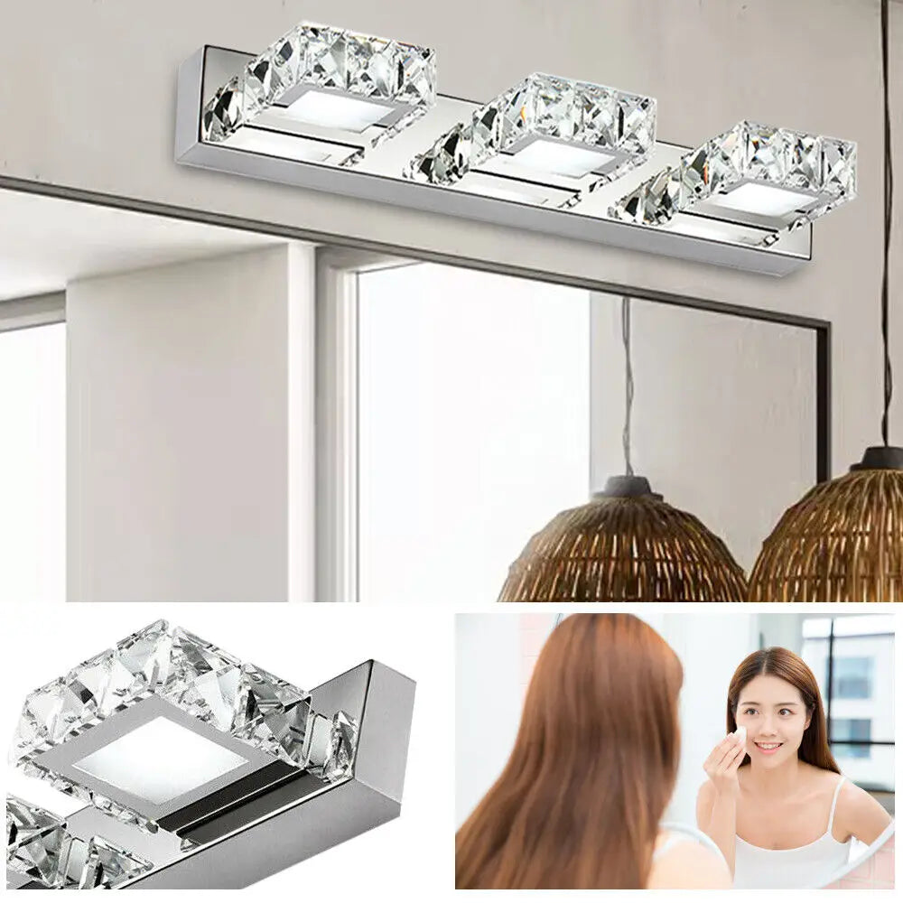 3 LED Lights Bathroom Wall Lamp Fixture