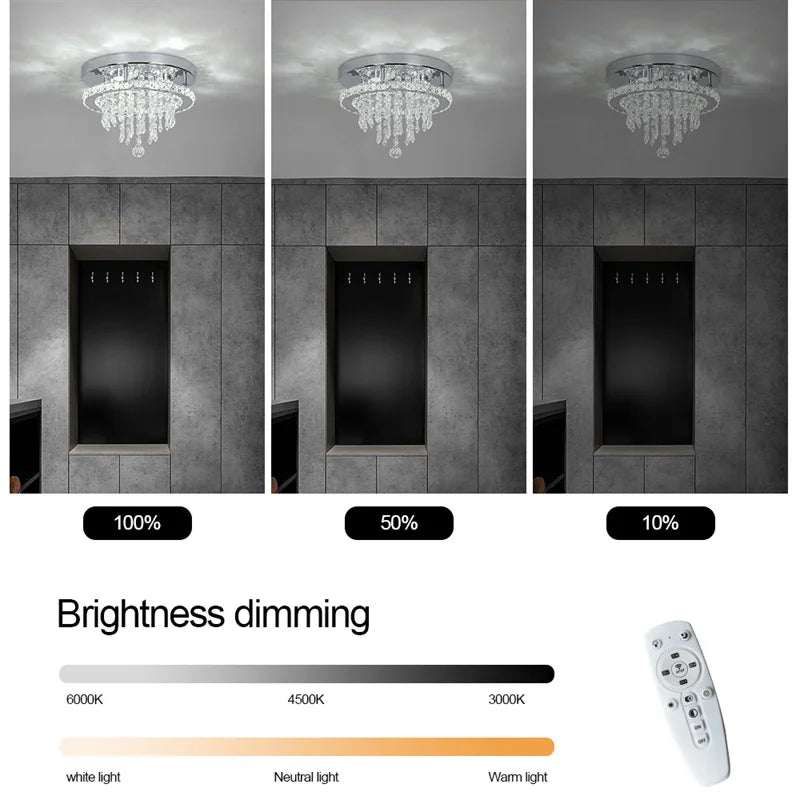 Modern Dimmable Pendant Light With Remote Control