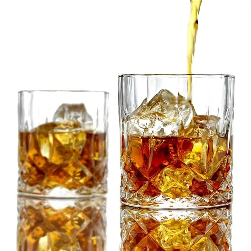 5 piece Italian Crafted Glass Decanter & Glasses Set