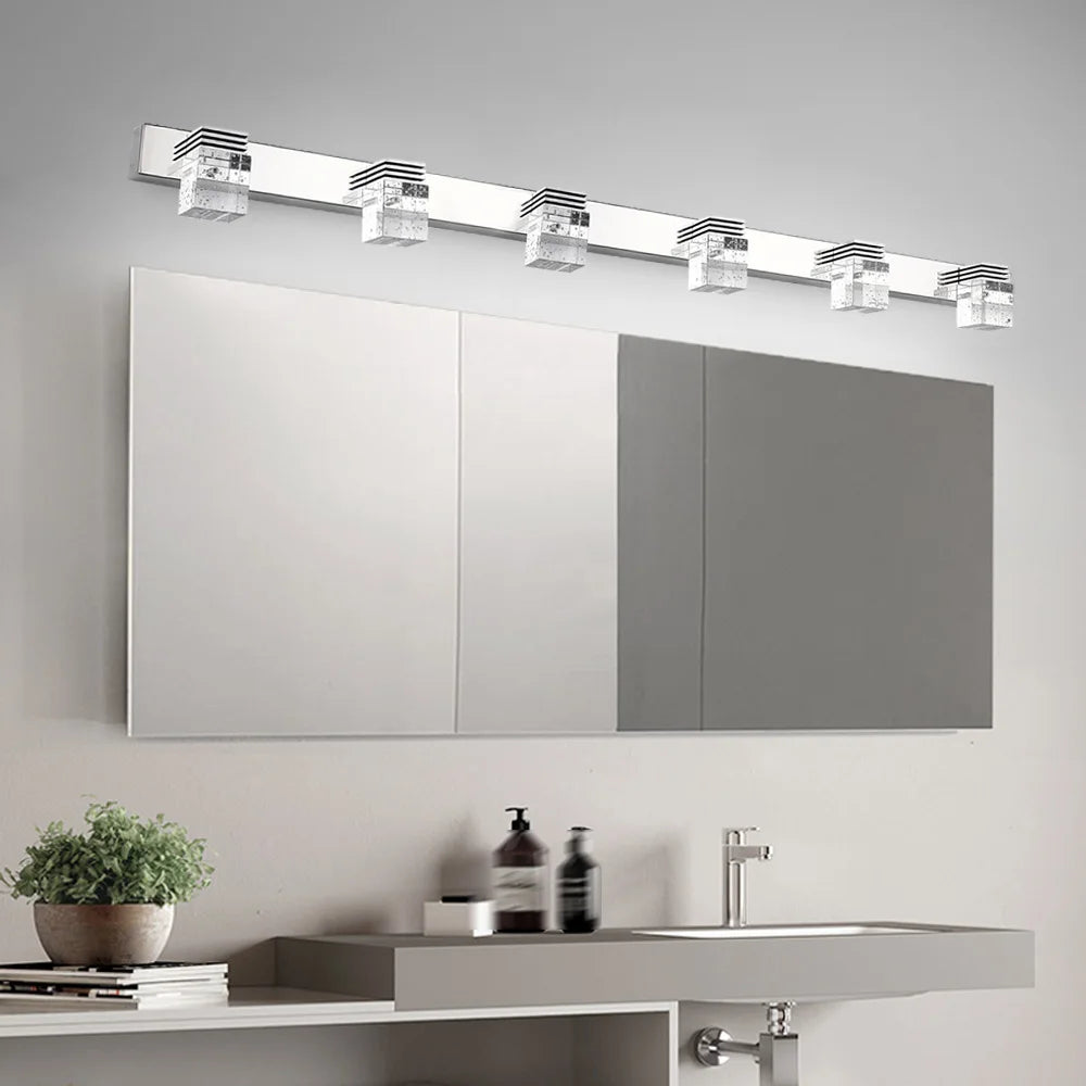 4/6Head Modern Mirror Front Light 12W/18W Wall Mounted LED Bathroom Lamp