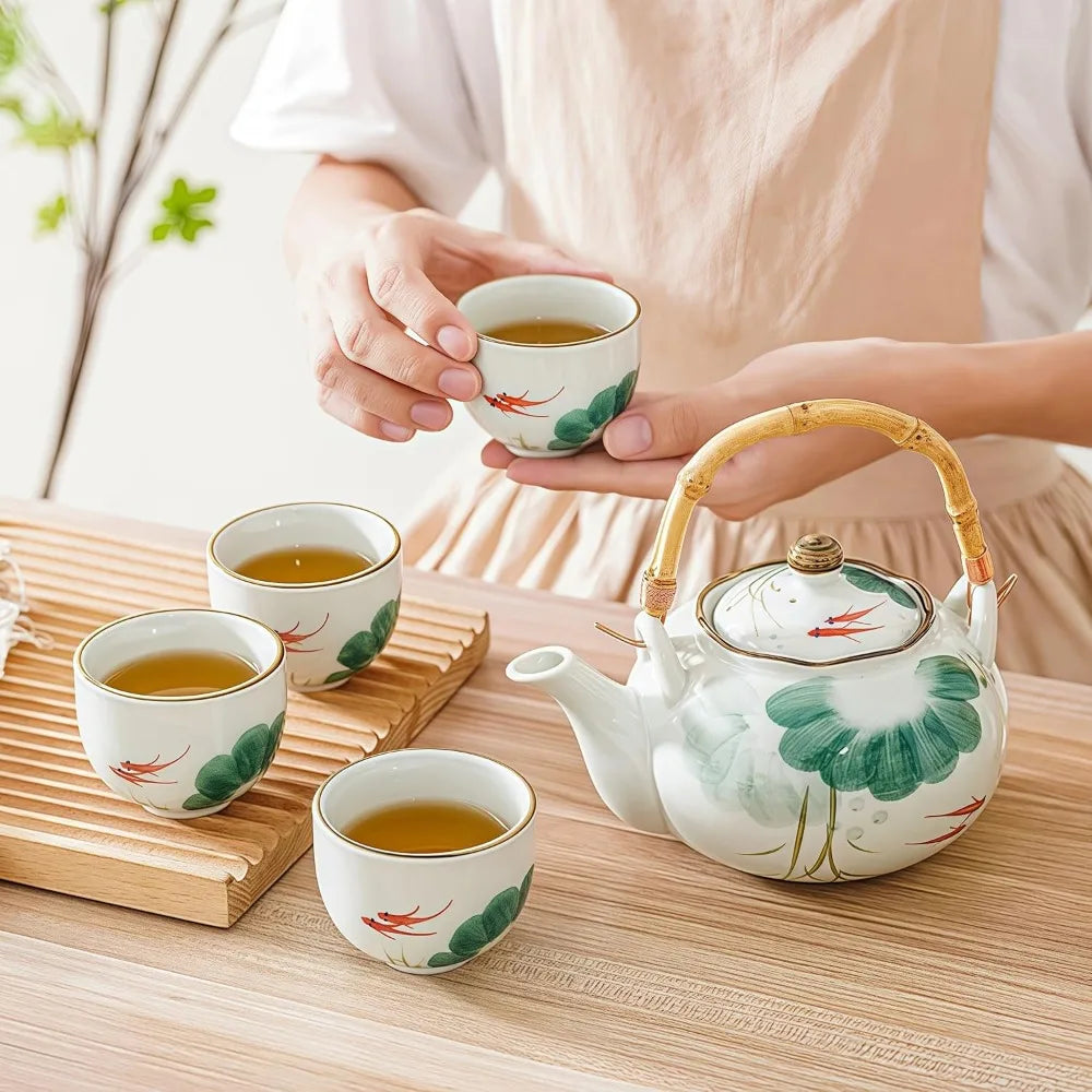 Old Craftsman Japanese Teapot and Cup Set