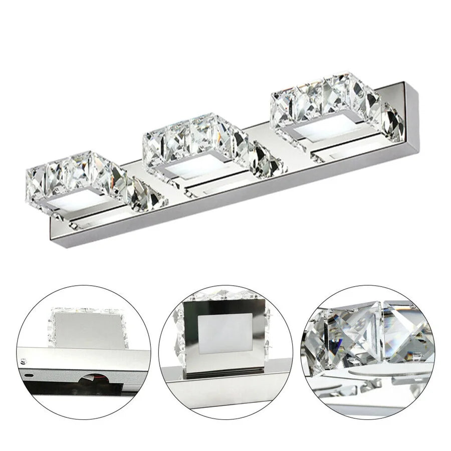 3 LED Lights Bathroom Wall Lamp Fixture
