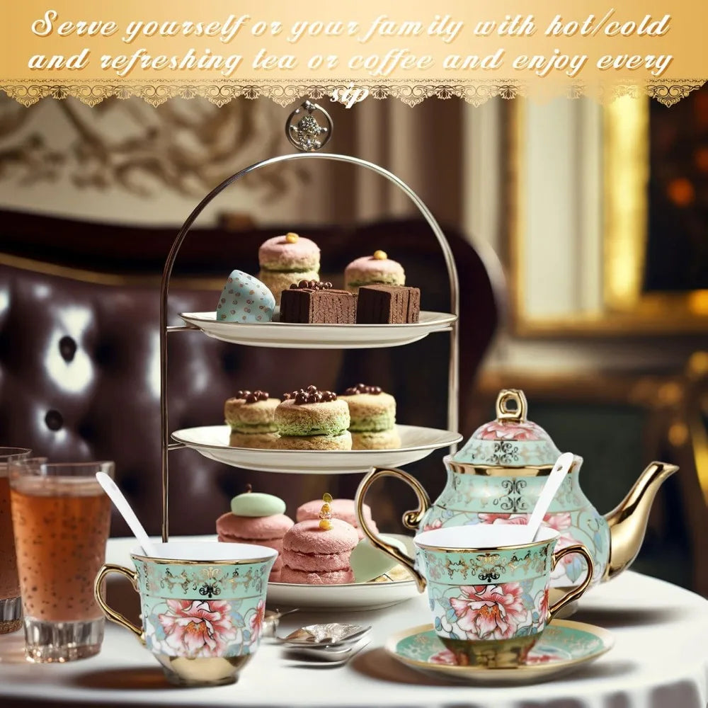 European Ceramic Tea Party Set