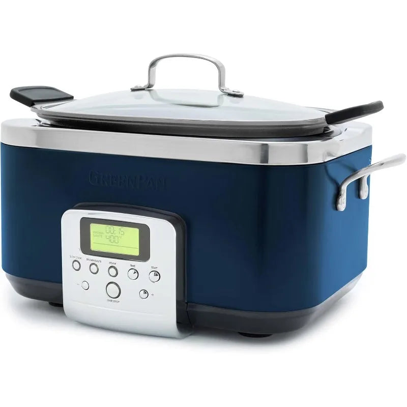 GreenPan Elite 8 - in -1 Programmable 6QT Electric Slow Cooker