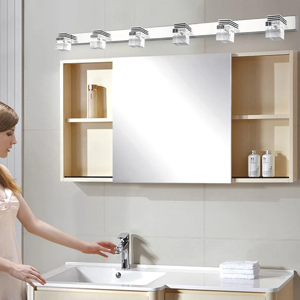 4/6Head Modern Mirror Front Light 12W/18W Wall Mounted LED Bathroom Lamp