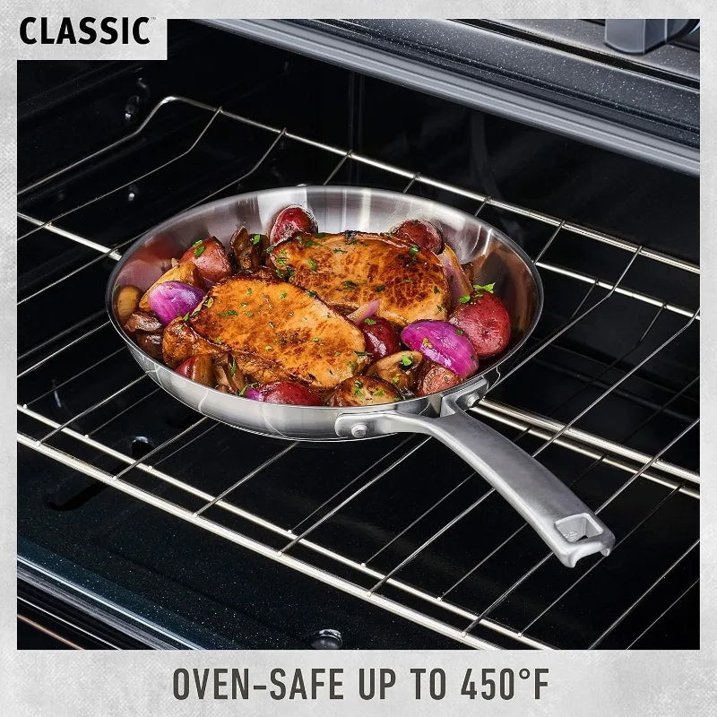 Calphalon Classic™ Stainless Steel 10-Piece Cookware Set