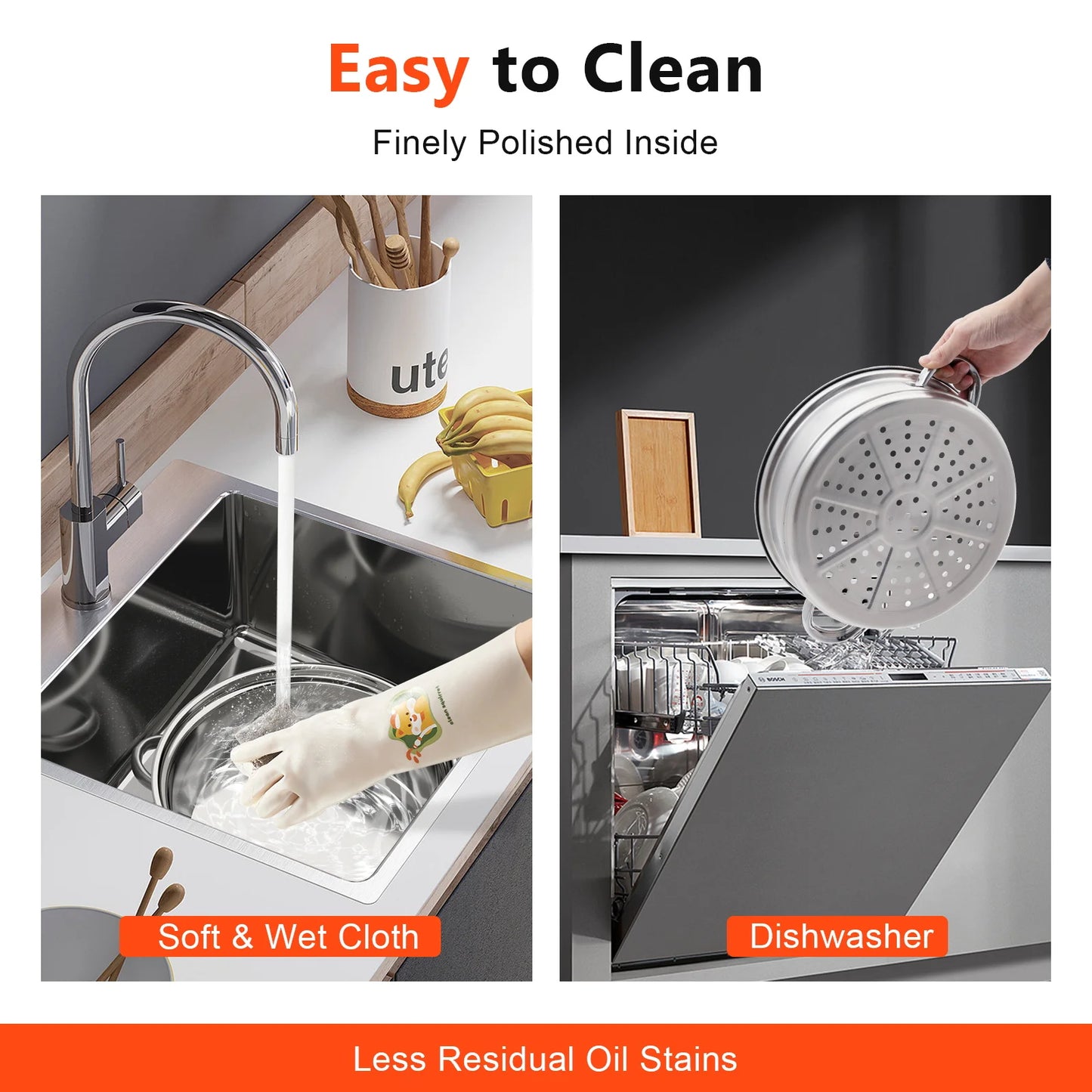 3-tier Stainless Steel Steam Cooker